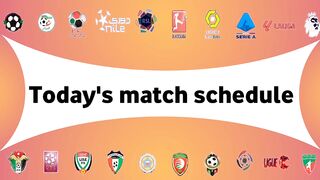 Today's match schedule