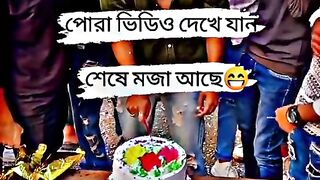 Birthday celebrate moment