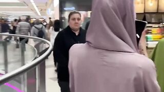 Hijab  public reaction#muslimah #abaya #trending #youtubeshorts #freepalestine #viral