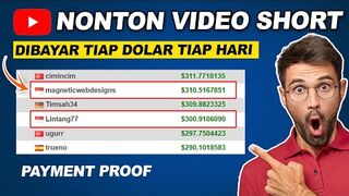 Cara Dapat Uang dari Nonton Video Short Dibayar Dolar Tiap Hari Cara menghasilkan Uang dari Internet.