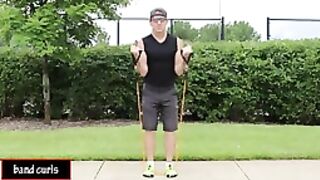 Beginner Resistance Band Curls