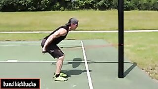 Beginner Resistance Band Triceps Kickbacks