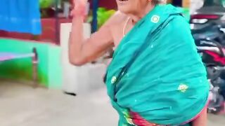 Cricket play with old uncle and anti