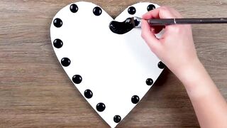 CREATIVE PAITING IDEAS on Heart Canvas _ Easy Art Compilation.