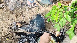Masak ikan hasil tangkapan + air kelapa