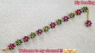 Crystal flowers bracelet_Simple