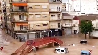 Heavy rains in Espinardo, Spain
