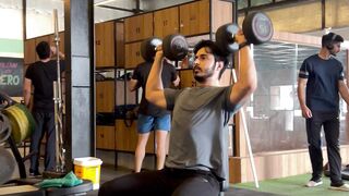 Dumbbell press shoulder workout