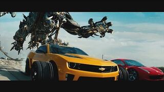 Transformers Dark of the Moon Freeway Chase  Only Action