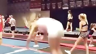 This girl's flips are definitely top talent