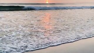 The most beautiful sunset view overlooking the sea