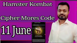 Hamster Kombat 11June Cipher Mores Code | How to get 1 Million Hamster Kombat Coins #airdrop#crypto