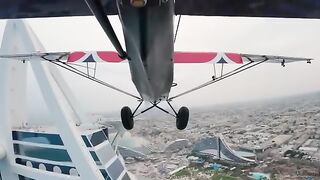 Landing Red Bull Plane on a Helipad 2
