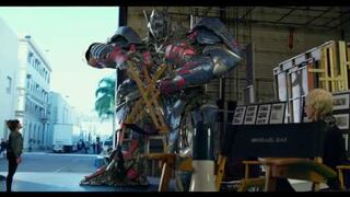 Transformers The Last Knight  Optimus Prime On Set Angry Prime