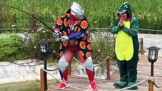Mancing bersama ultramen