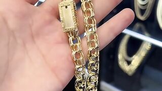Solid Gold Chino Link Chains on Sale