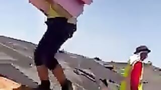 Funny construction workers