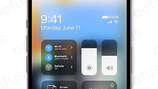 betai ios 18- iOS 18 control center animation concept