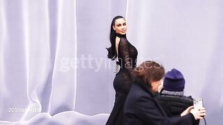 Kim Kardashian attends the Balenciaga Womenswear Fall/Winter 2024-2025 show as part of Paris Fashion Week