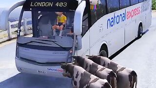 IRON MAN Saved Bus With Scorpio �� #gta5 #shorts