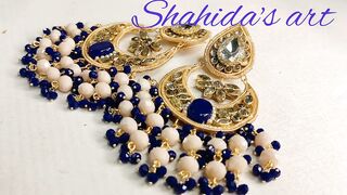 how to make handmade chandbali earings