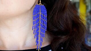 Fringe Feathers Earrings - Tutorial.