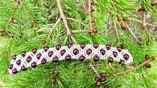 DIY Pearl Beaded bracelet, square Stitch (TUTORIAL).