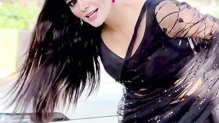 Ahe Mera Dil chura ke Le giya churanay wala mera qatil saree fashion black saree beauty fashion