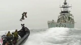 Marines Using Jetpacks