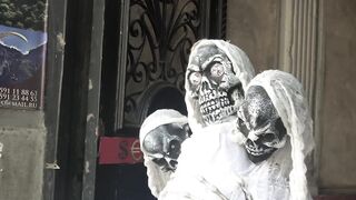 Three Head Skeleton Ghost Scary PRANK #3 ???? - AWESOME REACTIONS - Best of Just For Laughs