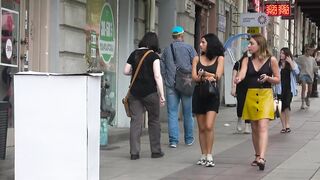 HUMAN STATUE Jumps out of Gift box PRANK | AWESOME REACTIONS