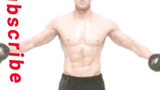 Easy exercise of shoulders at gym.