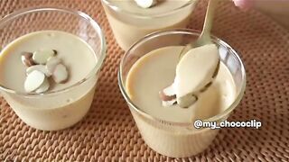 ASMR caramel dessert