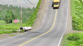 School buss. Verses giant hammer
