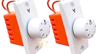 Classic Ceiling Fan Regulator, 2 Piece, White