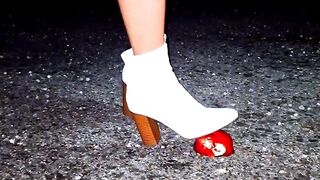 Asmr stepping on food