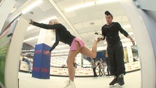 Chilling Ice Prank Ice Rink Shock Legs Up Prank