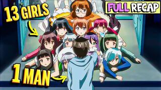Rizz Guy Get a Harem of 13   He Lives With???? Kanojo Ga Flag Anime Full Recap