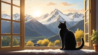 A cat dreamed of climbing mountains
