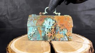 Very Beautiful Antique Jewelry Box - Restoration ASMR