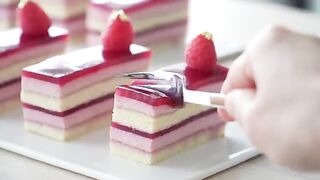 Raspberry Cheesecake  Cotton Sponge Cake  Raspberry Jelly