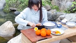 STEAMED EGGS WITH ORANGE ZEST