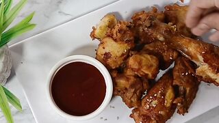 Chicken pakora recipe ASMR