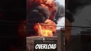 TRANSFORMER EXPLOSION DUE TO OVERLOAD