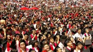 Hundreds of pro-Palestinian protesters walk out of Stanford University commencement ceremony