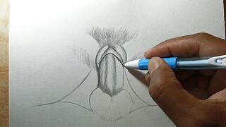 How to draw a Kil in girl private part drawing _ Easy  sketch technique.