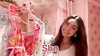 She made me try on a dress ????