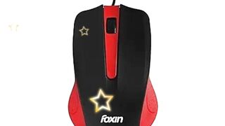 Classic Red Wited Plug and Play Usb Mouse