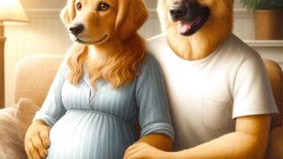The expectant dog couple/गर्भवती कुत्ता जोड़ी #viral#short#ai#vidhero