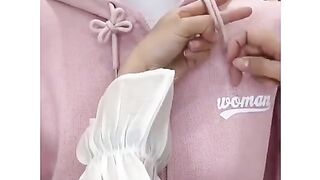 ways to tie hoodie strings together